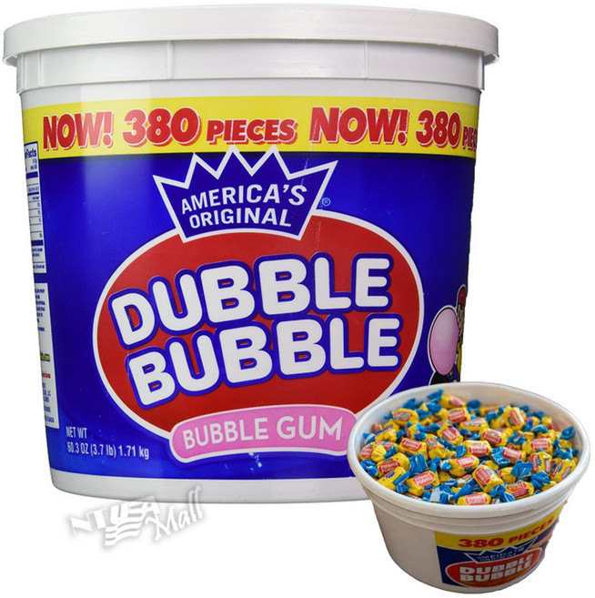 아메리카오리지널 더블 버블 버블껌 380개입 1.71kg AMERICA'S ORIGINAL DUBBLE BUBBLE BUBBLE GUM