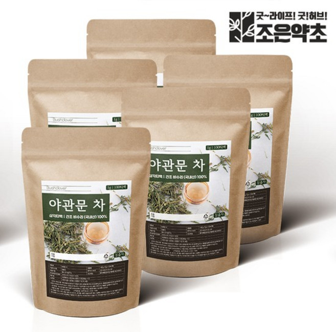 야관문 야관문차 티백 1g x 100티백 대용량 x 5, 100개입