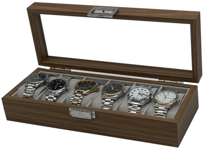 니토르 원목 고급 시계 보관함, 수납6구, 1개