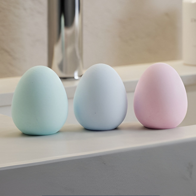 레노포프 에그 규조토 3개입 실내 냉장고 옷장 방향제 탈취제 제습제 달걀, 블루 3p