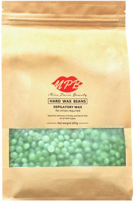 MPB巴黎小姐 熱蠟除毛蠟豆 蘆薈 硬蠟 500g 全身私密處適用, 1個