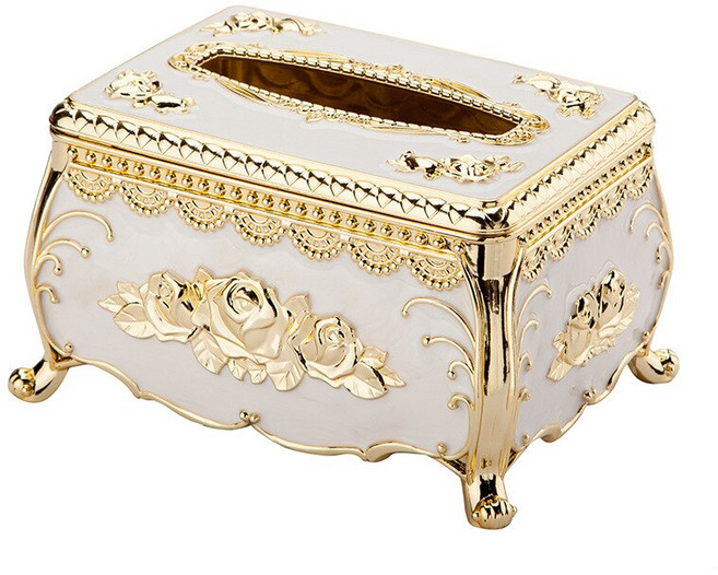 유럽 의 아크릴 티슈 박스 럭셔리 KTV 호텔 랙 데스크 액세서리 홈 오피스 바, 01 A, 1개