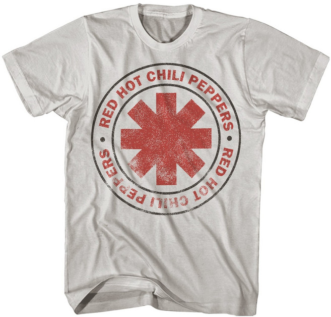 ROCKPANDA Red Hot Chili Peppers 반팔티 Distressed Logo