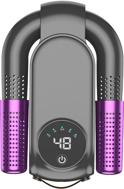 스마트 탈취 신발 건조기 지능형 항온 자유정시 접이식건조기, 블랙, 타이밍설정