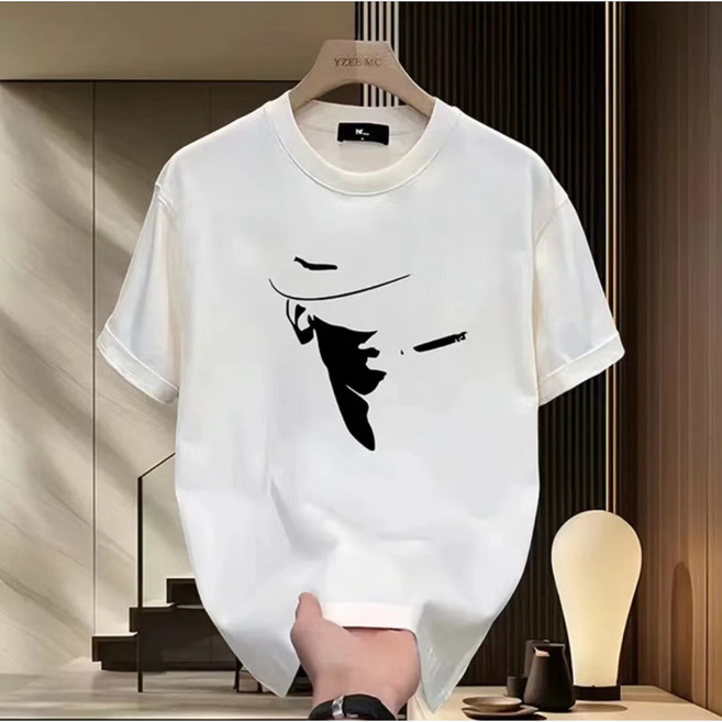 男女短袖T恤 純棉寬鬆印花T恤 大尺碼上衣