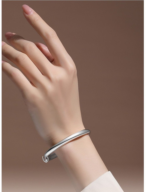 실버 순은 뱅글 팔찌 순도 s999 링팔찌 길이 조절가능