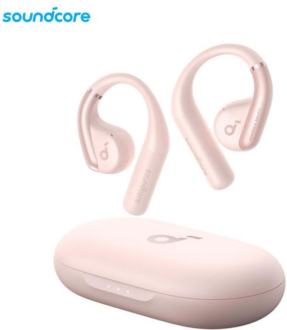 앤커에어로핏프로 2in1 귀안아픈 오픈형이어폰 AeroFit Pro, 4. 라이트 리프 핑크
