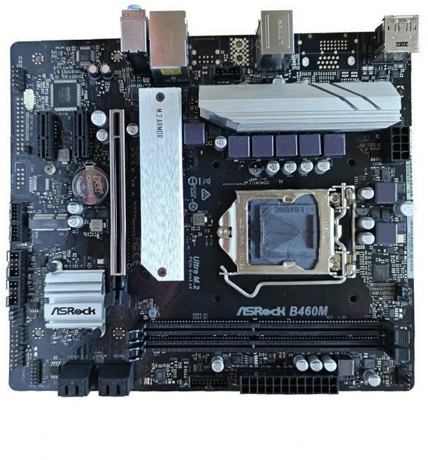 ASROCK B460M 1200 마더보드 Intel B460 2x DDR4 64GB M.2 Miro-ATX 서포트 i5-10400 i7-10700T i5-10600K i3-1010