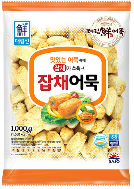 사조-잡채어묵1kg, 2개, 1kg
