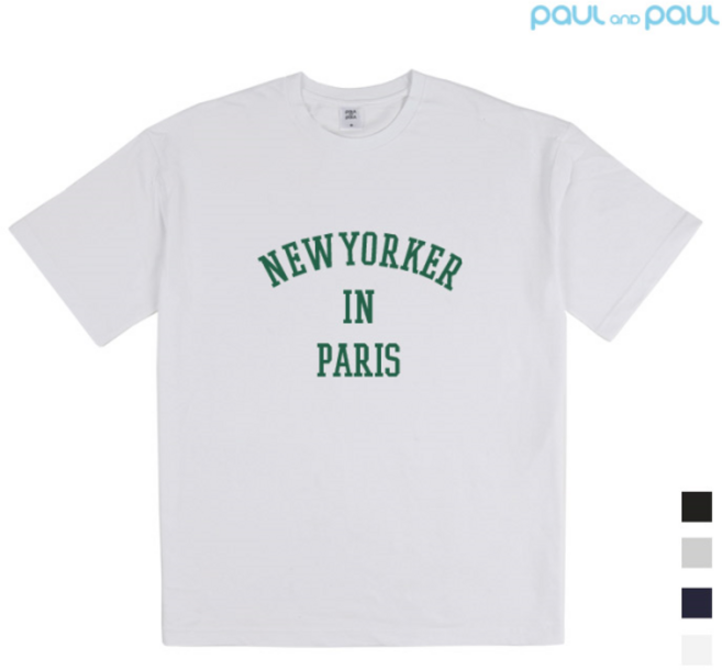 폴앤폴 폴앤폴 뉴요커 릴렉스핏 남여공용 반팔 20수