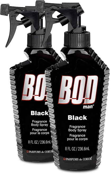 2개세트 보드맨 프래그런스 바디 스프레이 BOD Man black 236ml+236ml, 2개, 236ml