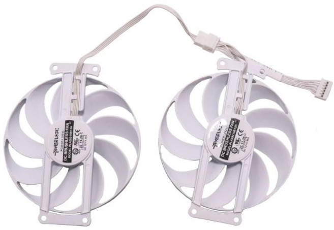 ASUS RTX 3060ti 듀얼 8G 화이트 PLA09115B12H 사일런트 팬 6핀을 위한 BestParts 새로운 90mm 그래픽 카드 비디오 냉각 교체, ASUS RTX 3060ti 듀얼 8G 화이트 PLA0, 1개