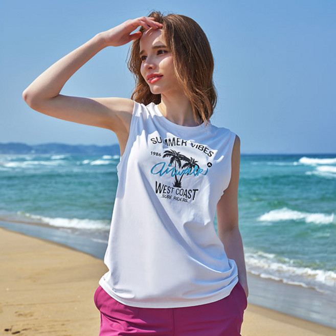 에어워크서프 여성래쉬가드 민소매 티셔츠 YAWe5256