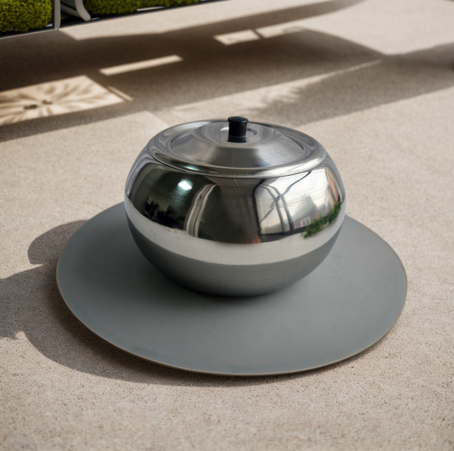 스테인레스 요강 스텐요강 실버용품 방수깔개 세트 휴대용변기, 1세트, 실버