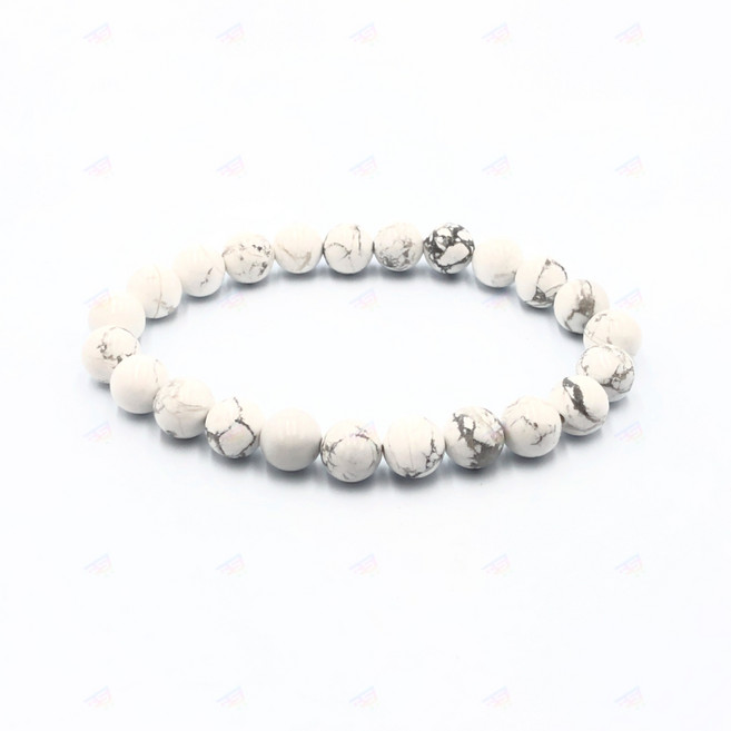 원석 팔찌 백송석 비즈 팔찌 이성적 판단