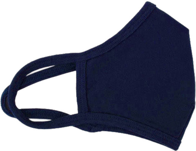 오가닉 방한대 순면 성인용 마스크 새부리형 빨아쓰는 귀 편한 마스크 7매, 네이비, 1세트, 7개입