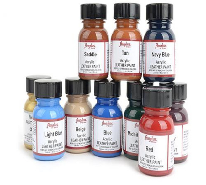 엔젤러스 [엔젤러스] 아크릴 Leather Paint 레더페인트 84color-용량1oz, #185 FireRed, 1개