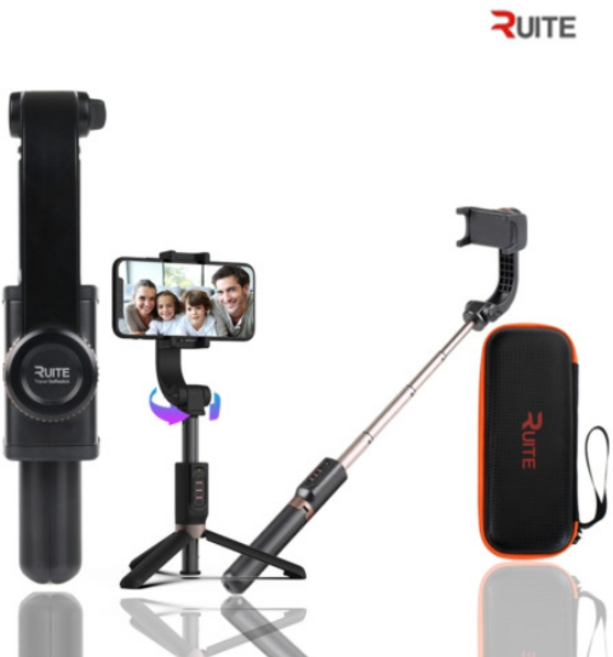 [루이트] 7세대 블루투스 짐벌 셀카봉 삼각대 + 리모컨 + 하드케이스, ACY/RT-JS7