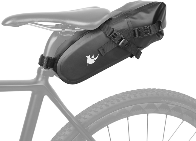 라이노워크 자전거 안장가방 4L 방수 새들백 TF552, 1개, 블랙