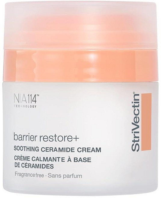StriVectin Barrier Restore + 세라마이드 + 히알루론산 수분 공급 피부 진정 무향 스프레이 온 보틀 포함 진정 밀키 페이스 미스트