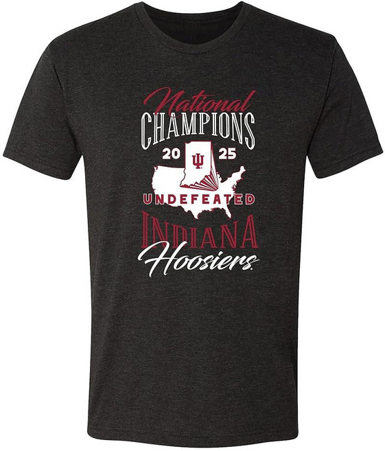 UGP Campus Apparel NCAA 대학교 내셔널 챔피언스 2025 USA 스포츠 팀 트라이블렌드 인디애나 후지어스 프리미엄 헤더 XXL