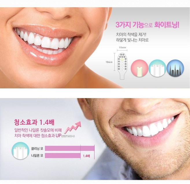 HOOT 덴탈프로 미백칫솔 컴팩트 보통모 블랙 화이트닝 C42 울트라슬림