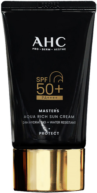 AHC 마스터즈 아쿠아 리치 선크림 SPF50+ PA++++, 60ml, 1개