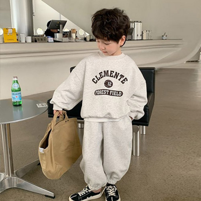 [KC인증 당일출고]베스더스 유아동 키즈 남아 클레멘테 맨투맨 상하복 세트