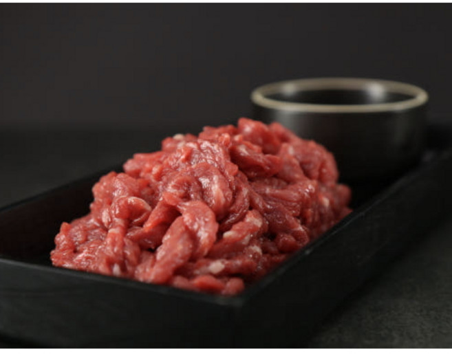 [국내산 한우] 당일도축 한우 육회 200g+ 간장소스 신선 소고기 육회비빔밥 기온유, 1개, 200g