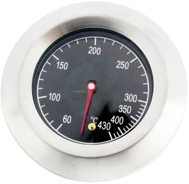 오븐 바베큐 훈연 훈제 웨버그릴 원형 온도계 항아리 탈부착 부착형 BBQ, 1개