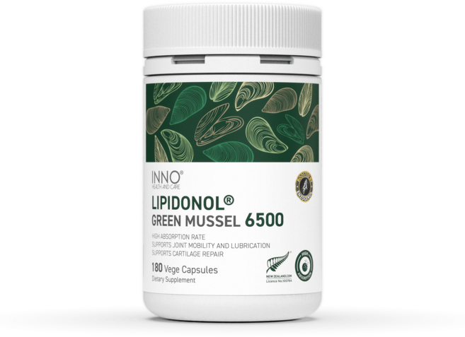 INNO HEALTH & CARE LIPIDONOL 초록잎홍합 6500 180 VEGE CAPS, 1개, 180정