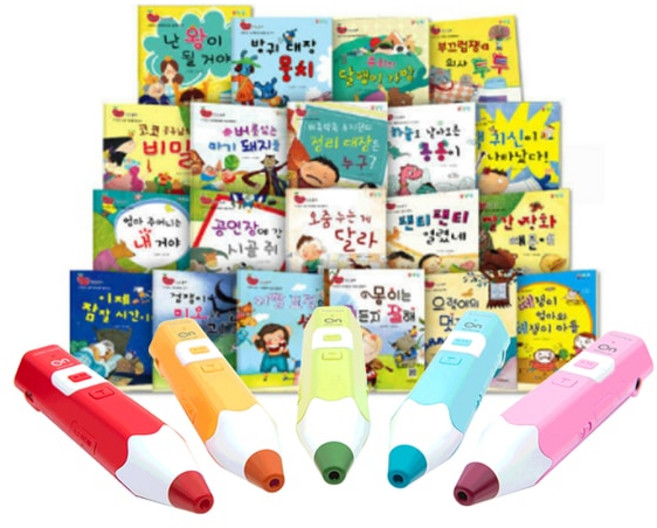 국내백화점 세이펜 레인온펜32G+알콩달콩 인성동화(20권) / 인성동화책 돌 선물, 레인온(핑크)