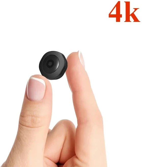 4K 1080P HD 미니 WiFi 카메라 야간 투시 기능 모션 감지 캠 비디오 음성 녹음기 가정 및 사무실용 휴대용, 04 Camera with 16G, 01 H6 4k
