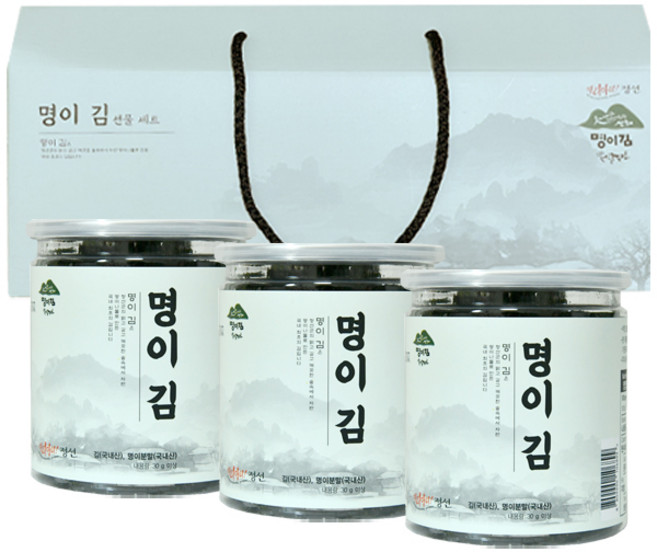 명이김 선물세트 4호 명절 설 추석 선물세트 조미김 도시락김 캔, 1개