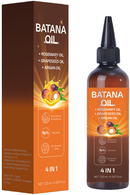 BATANA OIL 護髮精油 迷迭香油+葡萄籽油+摩洛哥堅果油, ，購買即默認免責聲明且承擔責任）, 1個