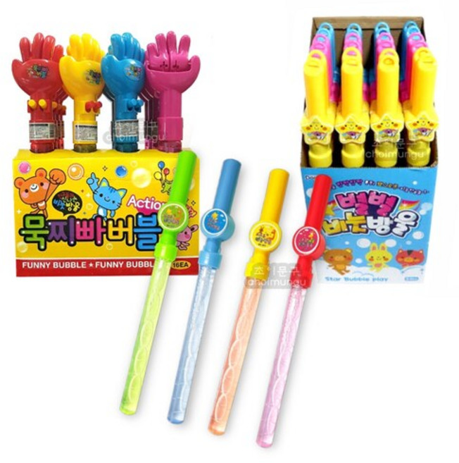 1000 별별 스틱 비눗방울 뾰로롱 묵찌빠버블 3종 스틱형, 1000 스틱비눗방울 1개(랜덤), 1개