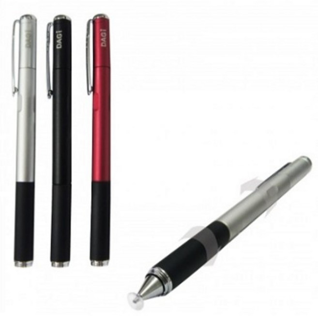다기펜 P604(볼펜+터치펜) 정전식 터치펜, 1개, 실버8.3mm