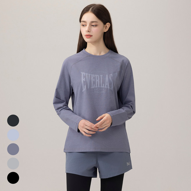 에버라스트 여성 맨투맨 티셔츠 나그랑 9부 긴팔티