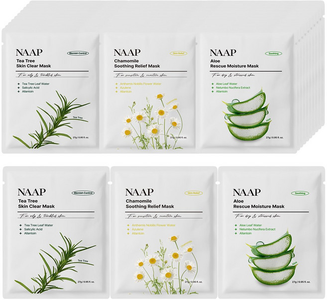 냅 FRESH 피부진정 수분 비타민 3종 마스크팩, 1개, 30개입