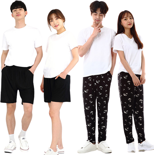 런칭특가 쿨바지 쿨반바지 7부바지 빅사이즈 남성바지 여성바지 밴딩팬츠 여름 작업복 잠옷 바지