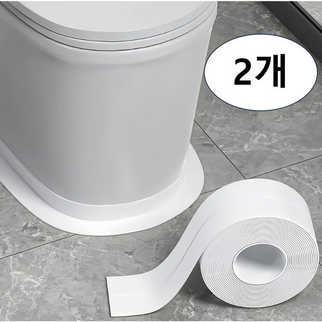 더채러티하우스 곰팡이 방지 욕실 변기 강력 접착 방수 테이프, 2개