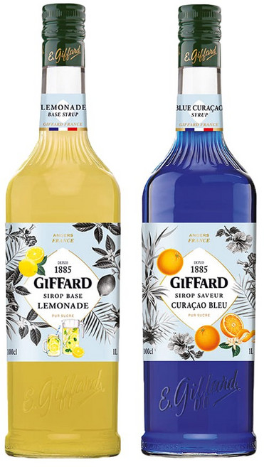 지파드 레몬에이드 시럽 1L + 블루큐라소 시럽 1L, 1개
