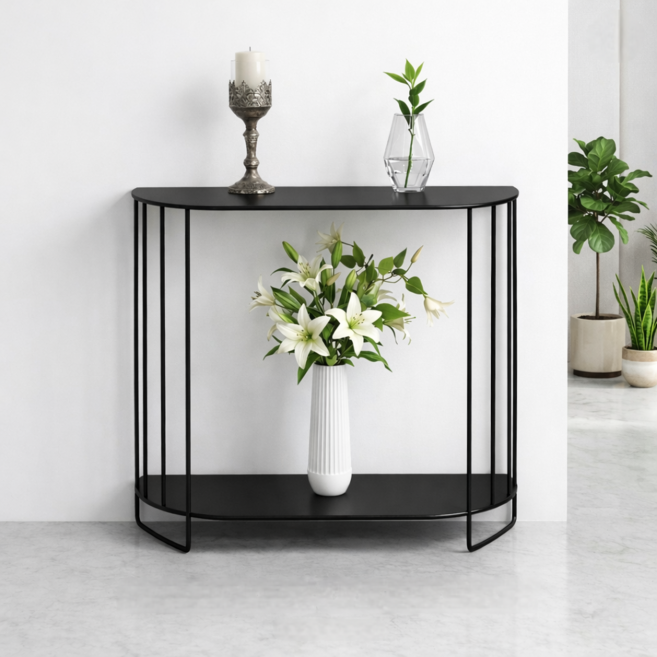 브론 라운드 스트라이프 콘솔, 블랙