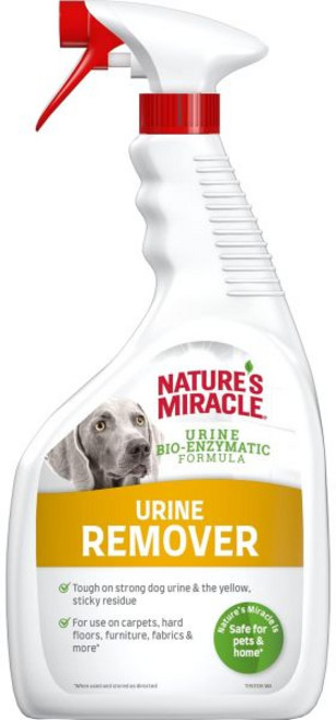 Natures Miracle자연의 기적견 소변 얼룩 냄새 제거제 바이오 효소 포뮬러 946ml하얀색, 1개