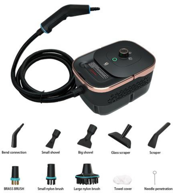 다용도 청소 호텔 매트리스용 스팀 청소기 얼룩 제거 딥 클리닝 주름 대용량 휴대용 기계 한경희스팀청소기 스팀물걸레청소기 한경희물걸레청소기 핸디스팀청소기 무선스팀청소기추천, 220-240V, 3)LEST-C1 knob, EU