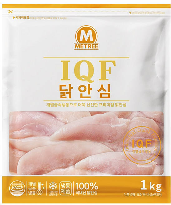 미트리 IQF 생닭안심살 3팩, 1kg, 3개