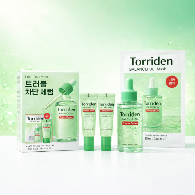 토리든 밸런스풀 시카 컨트롤 세럼 50ml 기획세트 (시카 컨트롤 세럼 10ml X 2개+시카마스크 1매 증정), 1개