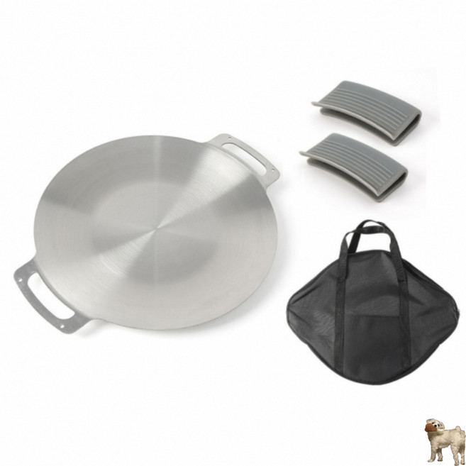 굿포머스 스텐 그리들(30cm) (손잡이+가방포함) 캠핑그리들