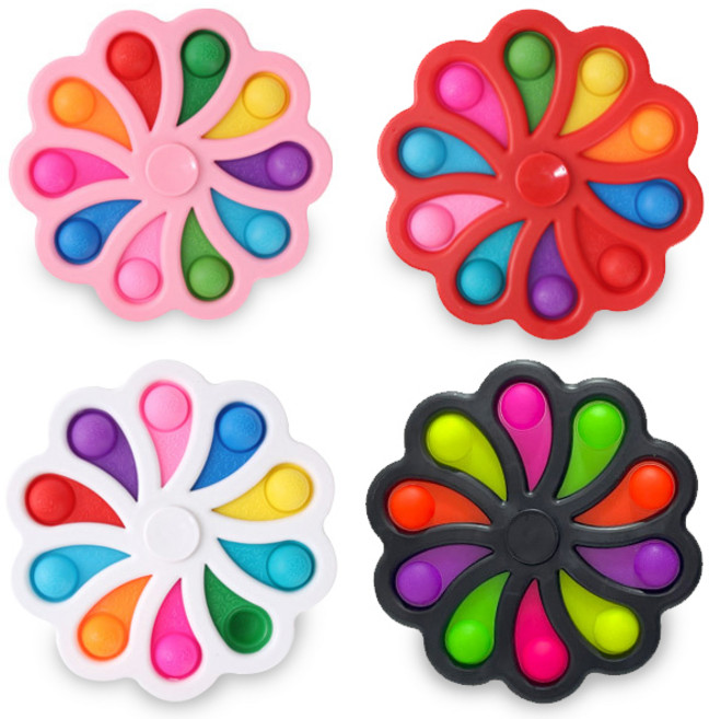 해바라기 스피너 특대형 어린이 푸쉬팝 팝잇 뽁뽁이, 1개