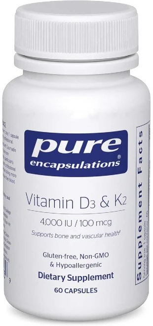 퓨어인캡슐레이션 비타민 D3 K2 120캡슐, 1개, 60정 - 쿠팡